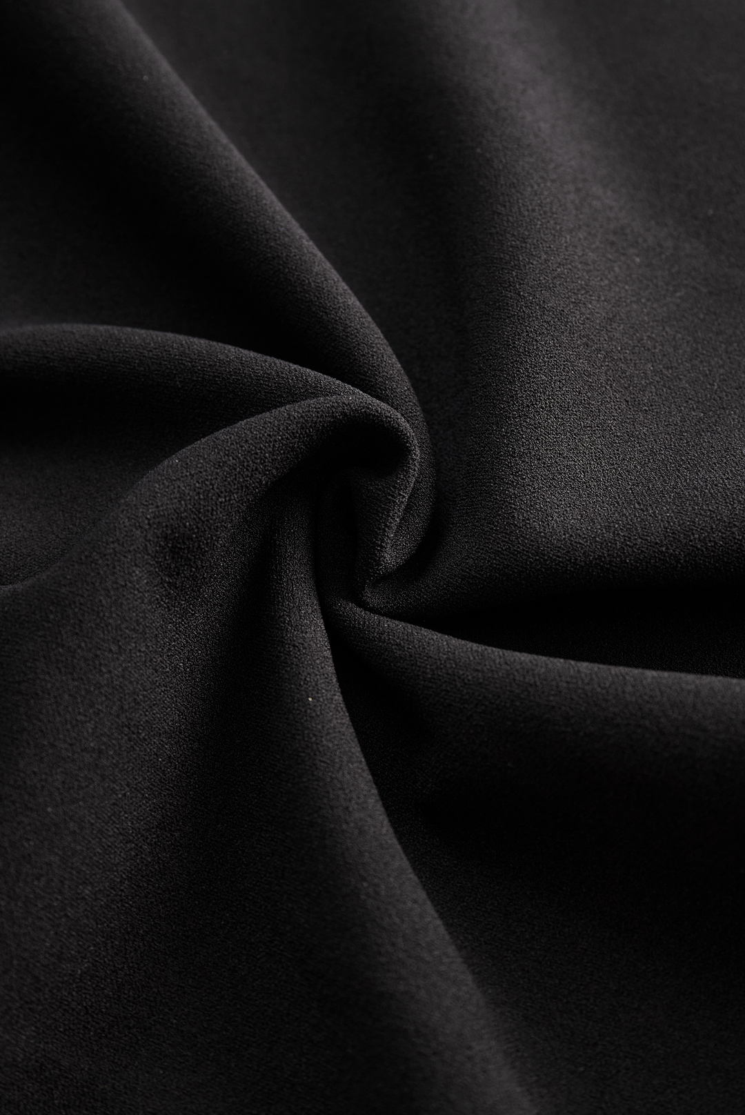 Black Sheath Dress | Belted Waist | Mandarin Collar | Refined Modern Elegance