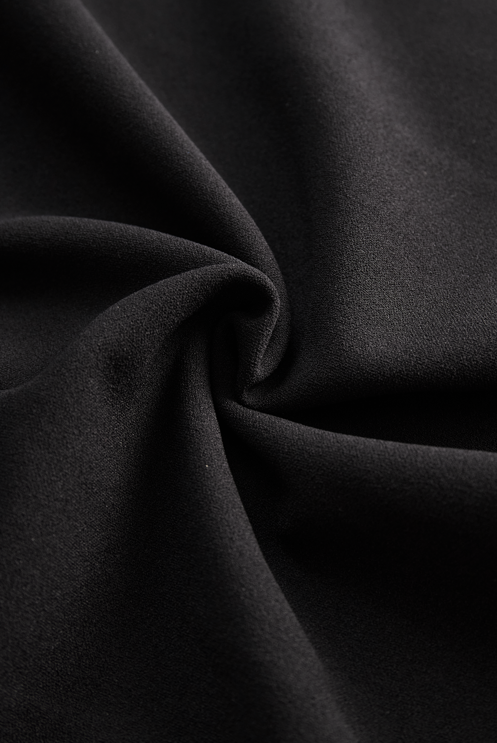 Black Sheath Dress | Belted Waist | Mandarin Collar | Refined Modern Elegance