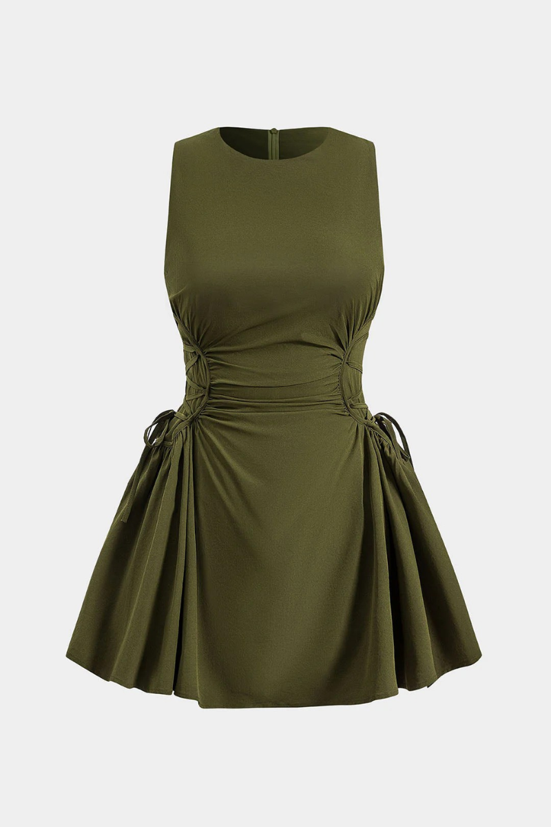 kambella ruched mini dress Sleeveless Ruched Mini Dress, Cocktail Party Bodycon, Flattering Waist  Ruching – SHOPLIVIA