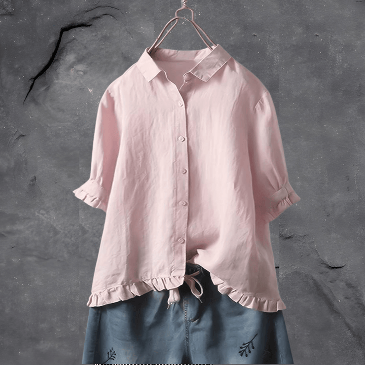 Marielle Relaxed Button Front Blouse