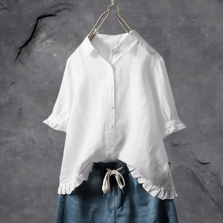 Marielle Relaxed Button Front Blouse
