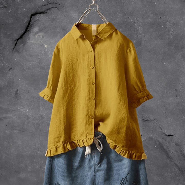 Marielle Relaxed Button Front Blouse