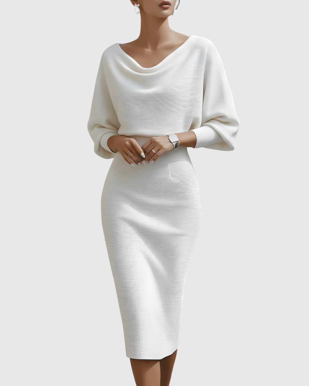 Vivienne Ribbed Midi Dress