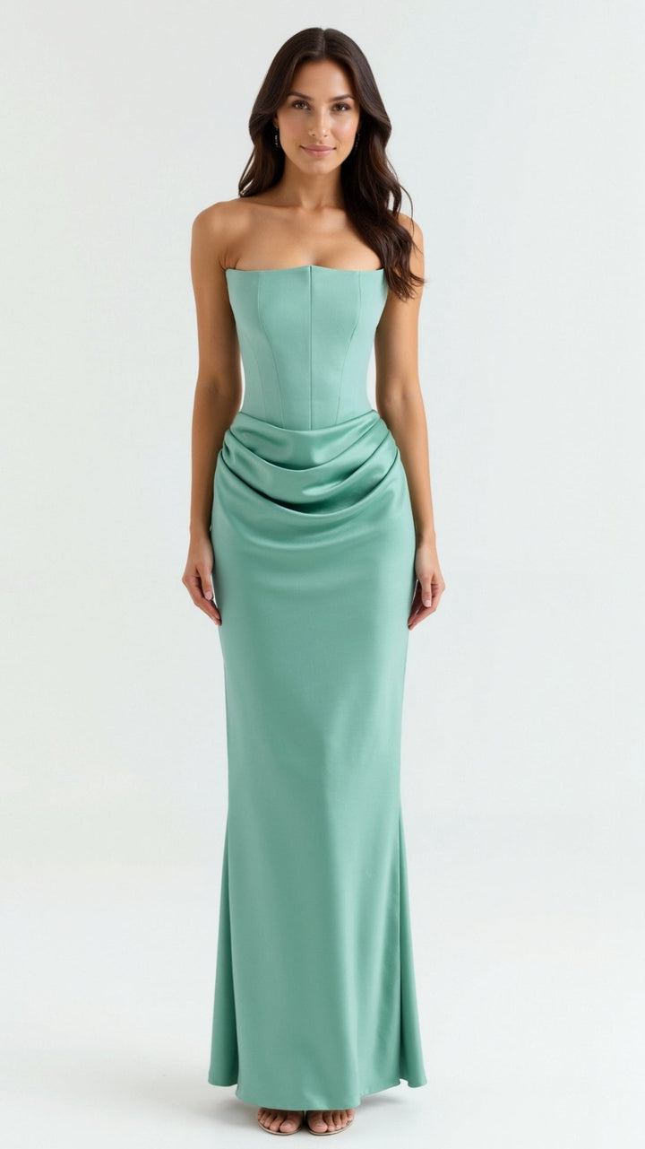 Yvonne Column Maxi Dress for Wedding Guests
