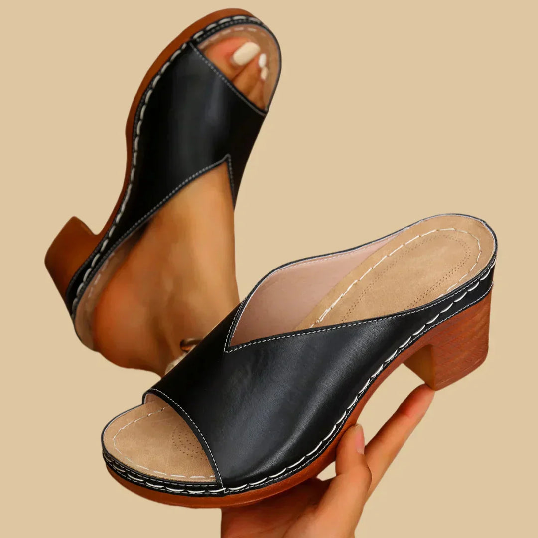 Lisa Orthopedic Sandals with Thick Heels