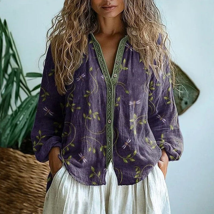 Martha Nature Print Blouse
