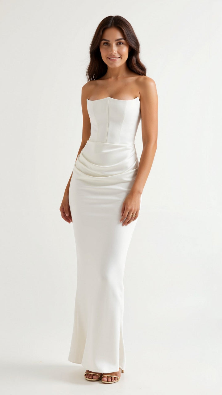 Yvonne Column Maxi Dress for Wedding Guests