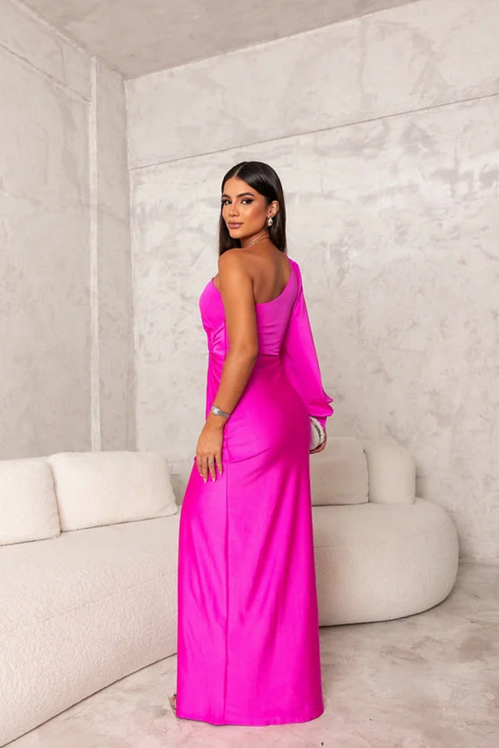 Theresa Elegant One-Shoulder Evening Dress