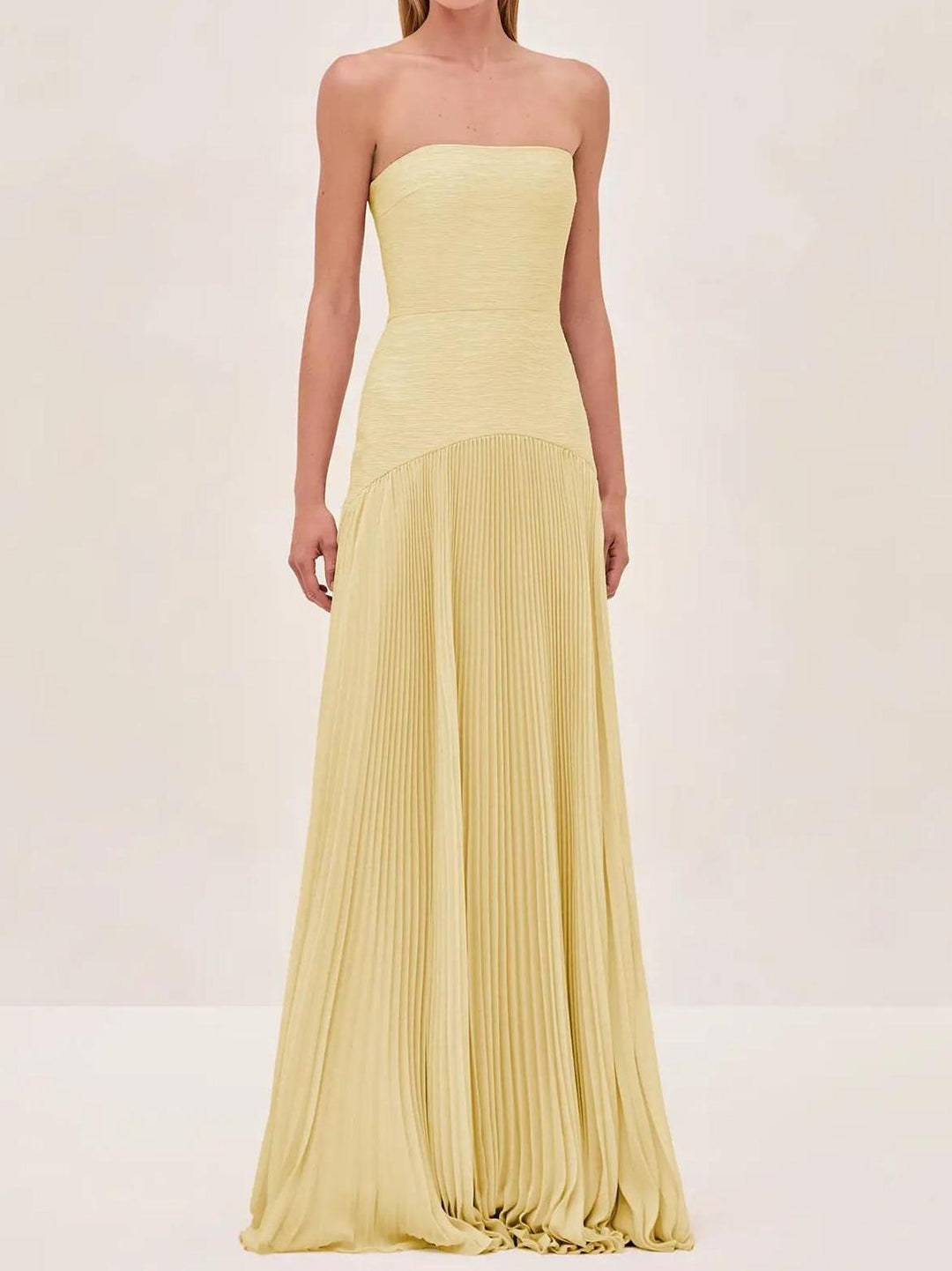 Sage Pleated Maxi Dress