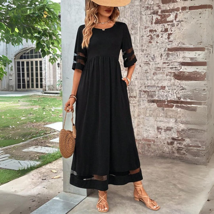 Claudia Elegant Flowing Maxi Dress
