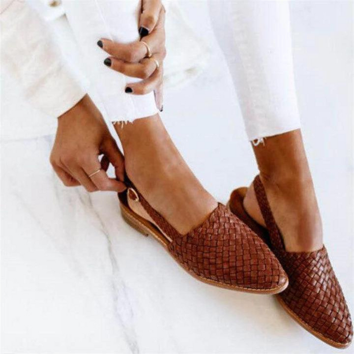 Donna Woven Ballerina Flats