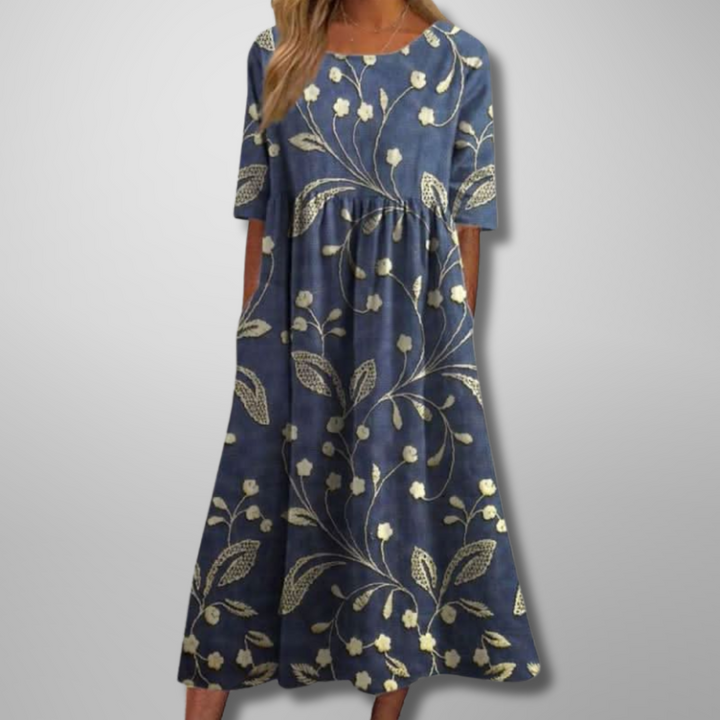 Gail Floral Midi Dress