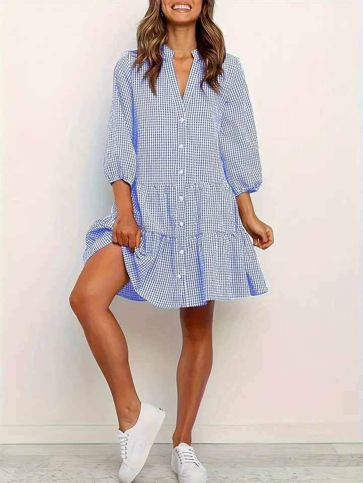 Rosie Gingham Mini Dress