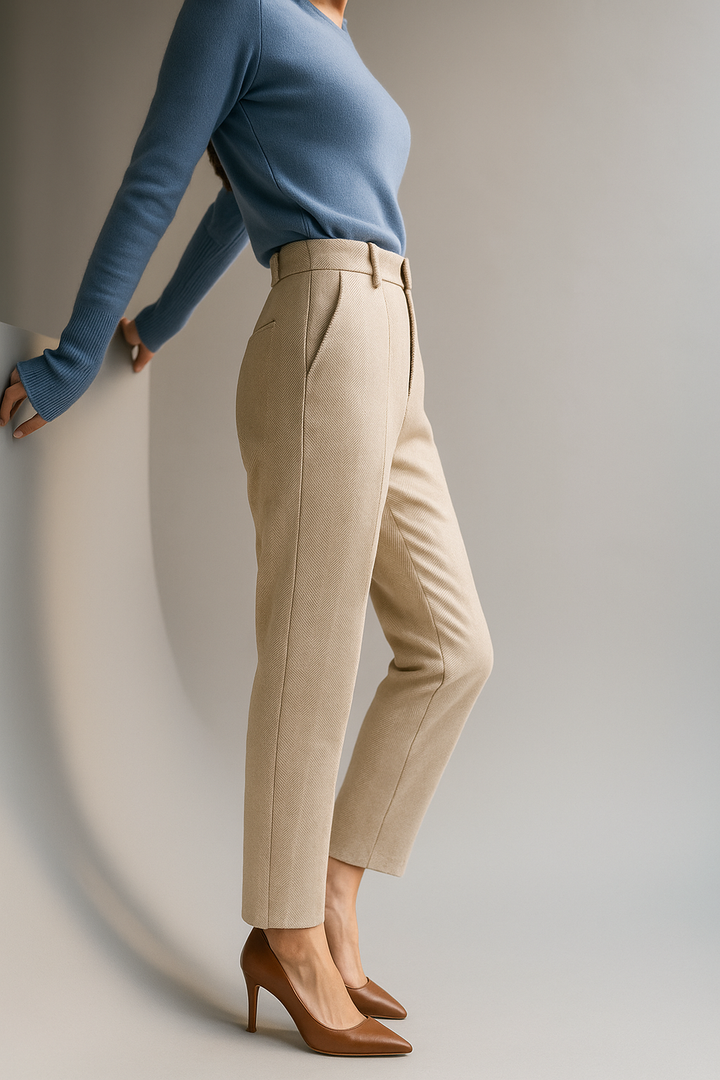 Corinne Tailored Wool Blend Trousers