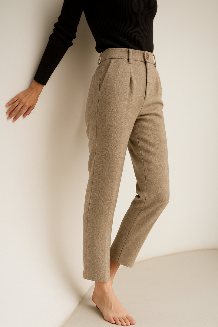 Corinne Tailored Wool Blend Trousers