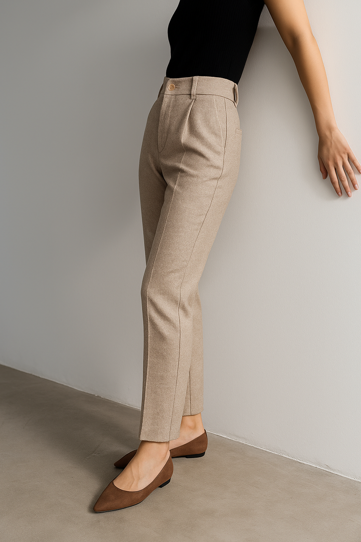 Corinne Tailored Wool Blend Trousers