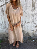 Amy Loose V-neck Dress