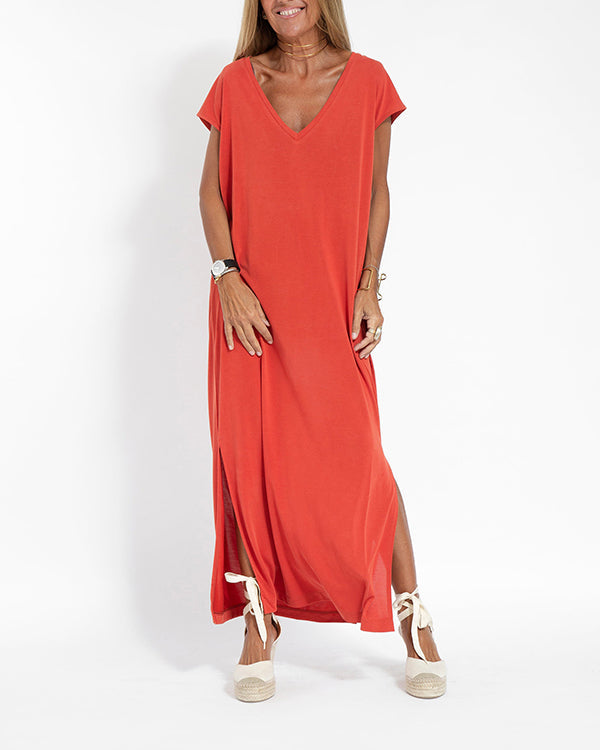 Coral Maxi Dress