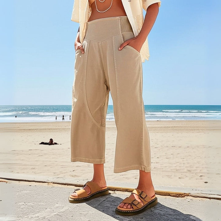 Vireya Curved Seam Wide Leg Pants