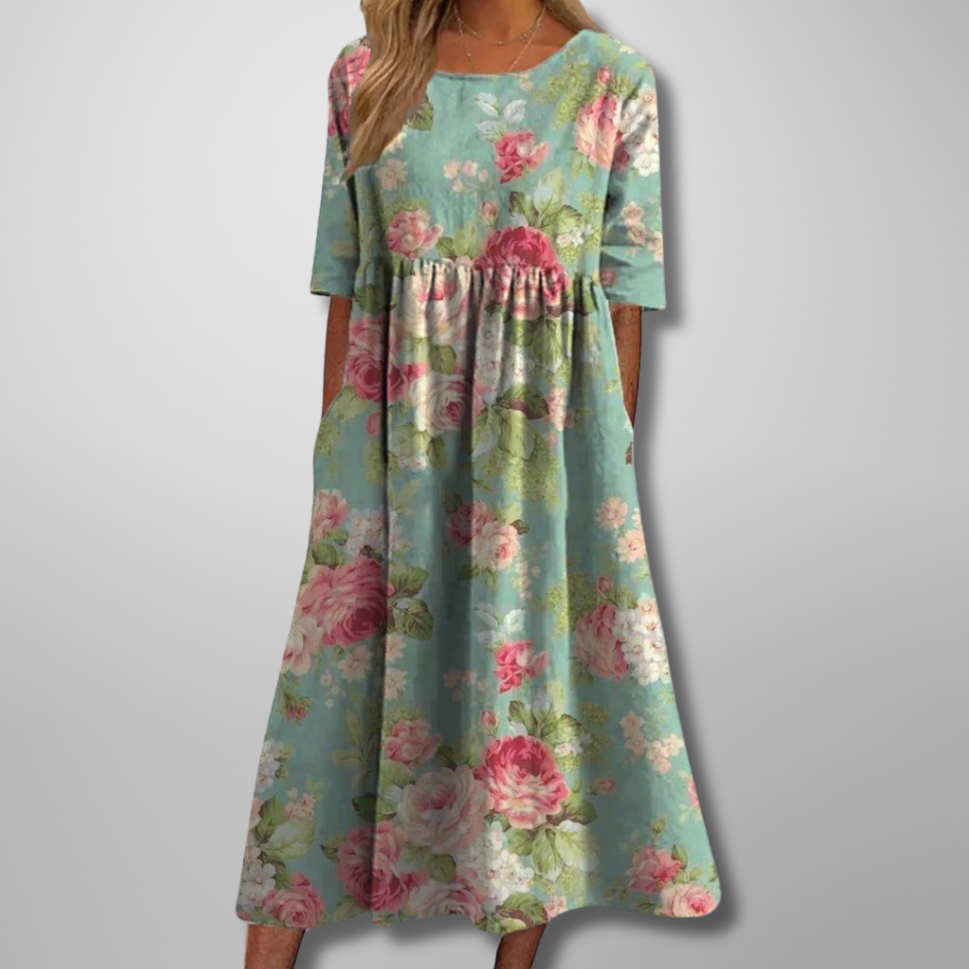 Gail Floral Midi Dress