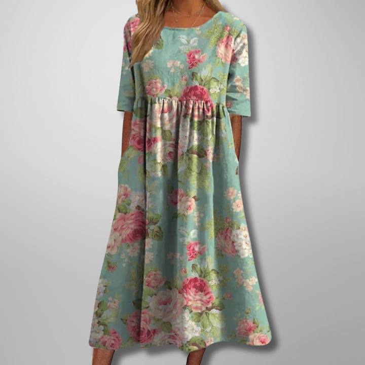 Gail Floral Midi Dress