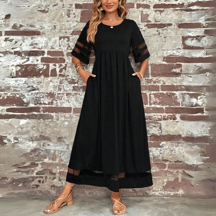 Claudia Elegant Flowing Maxi Dress