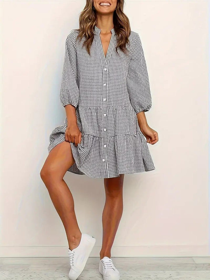 Rosie Gingham Mini Dress