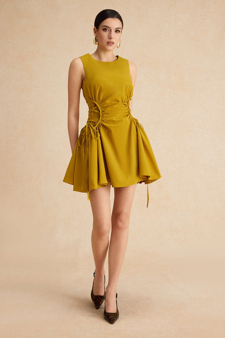 Elara Ruched Mini Dress