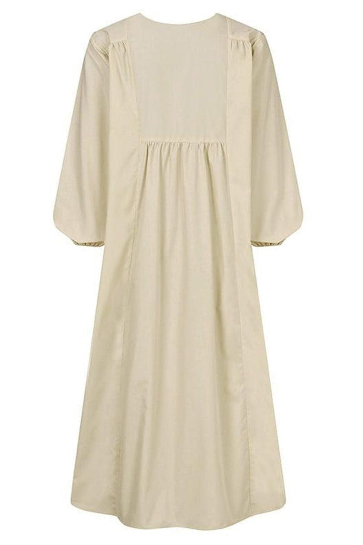 Autumn Smocked Midi Dress