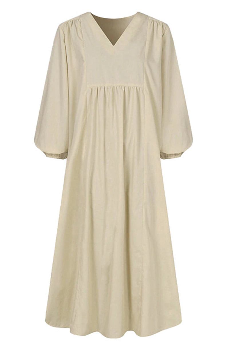 Autumn Smocked Midi Dress
