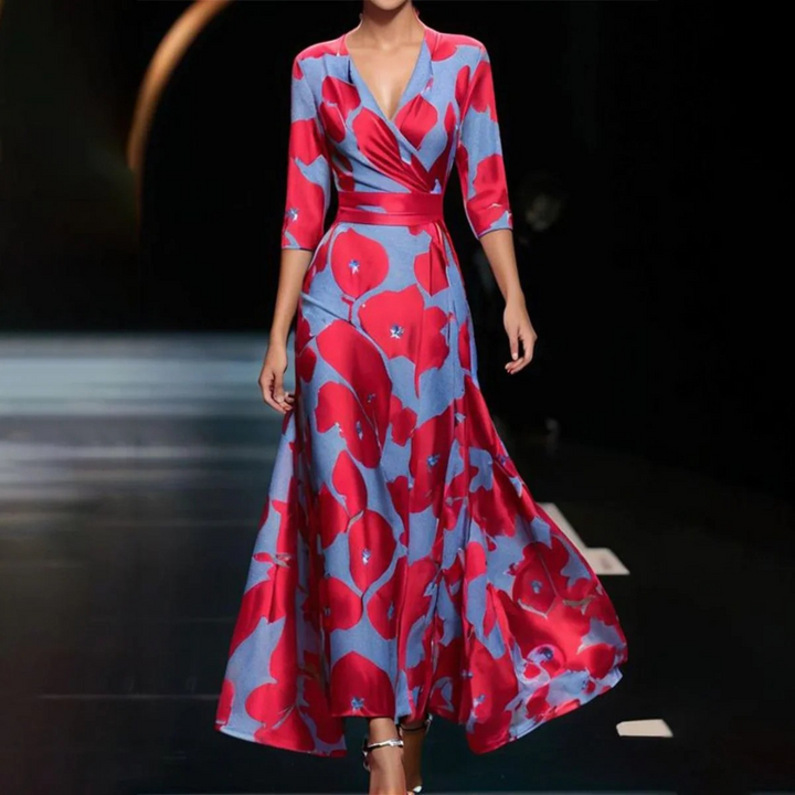 Edith Elegant Printed Dress