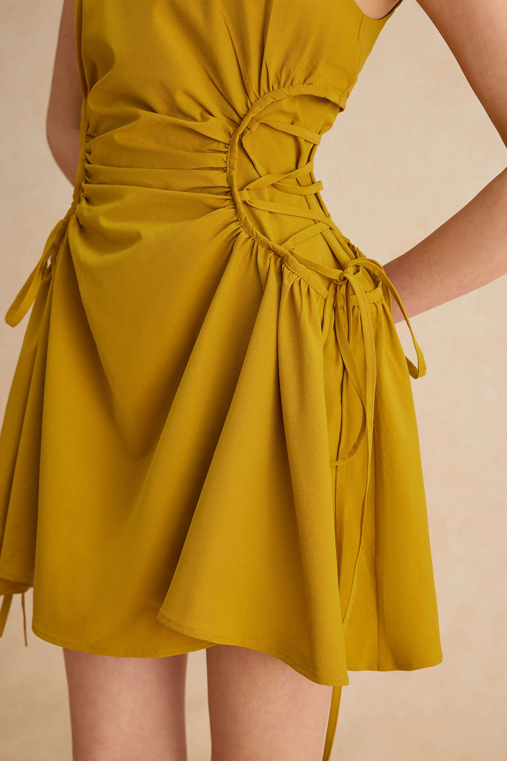 Elara Ruched Mini Dress