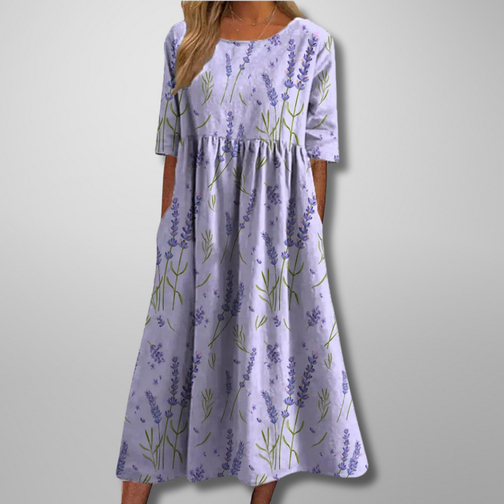 Gail Floral Midi Dress