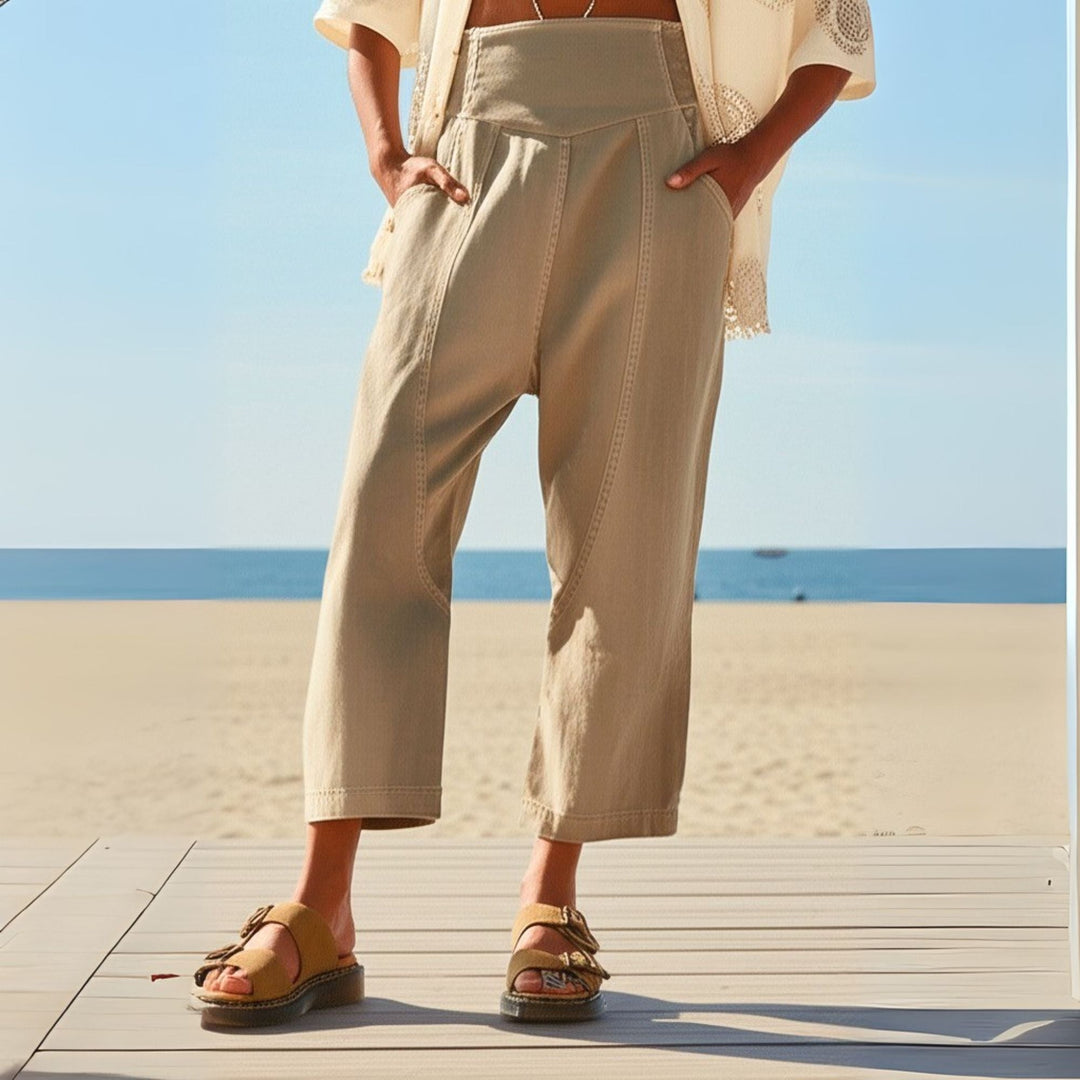 Vireya Curved Seam Wide Leg Pants