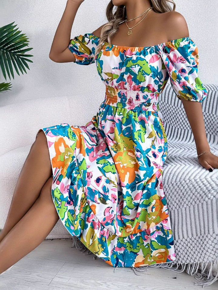 Leslie Casual Boho Gradient Dress