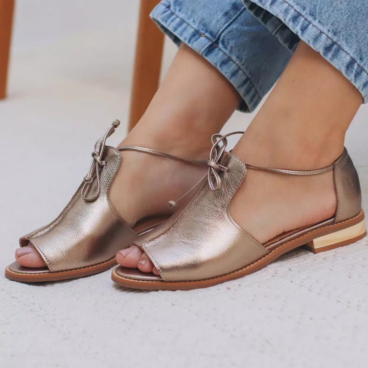 Stella Metallic Sandals