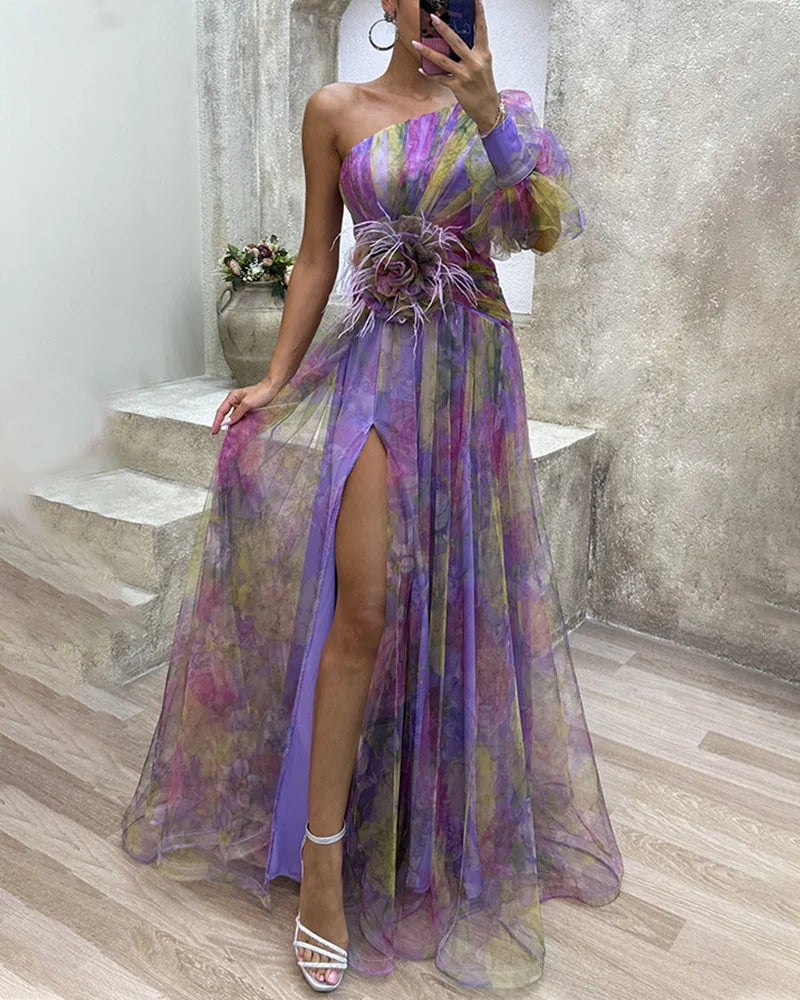 Elise Elegant Split Dress