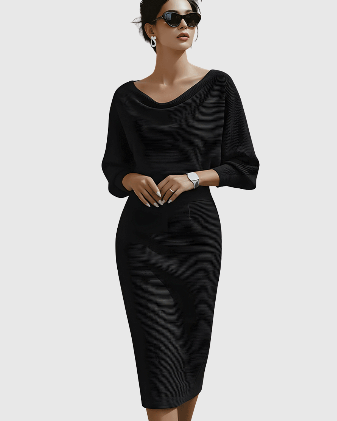Vivienne Ribbed Midi Dress