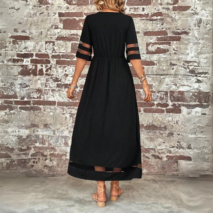 Claudia Elegant Flowing Maxi Dress