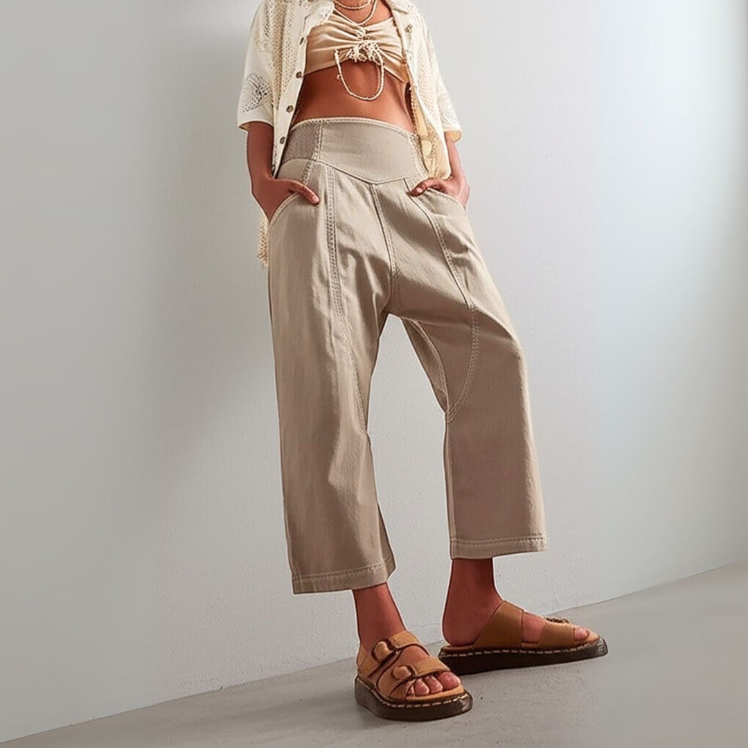 Vireya Curved Seam Wide Leg Pants