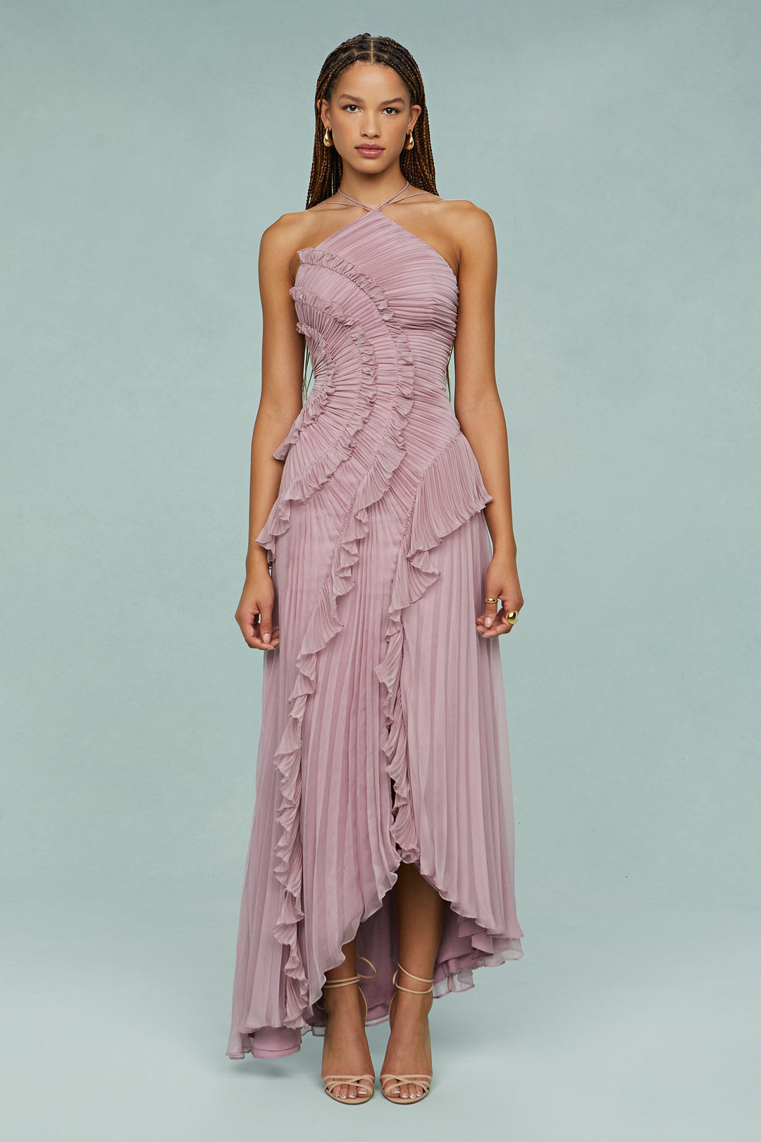 Estelle Elegant Halter Dress