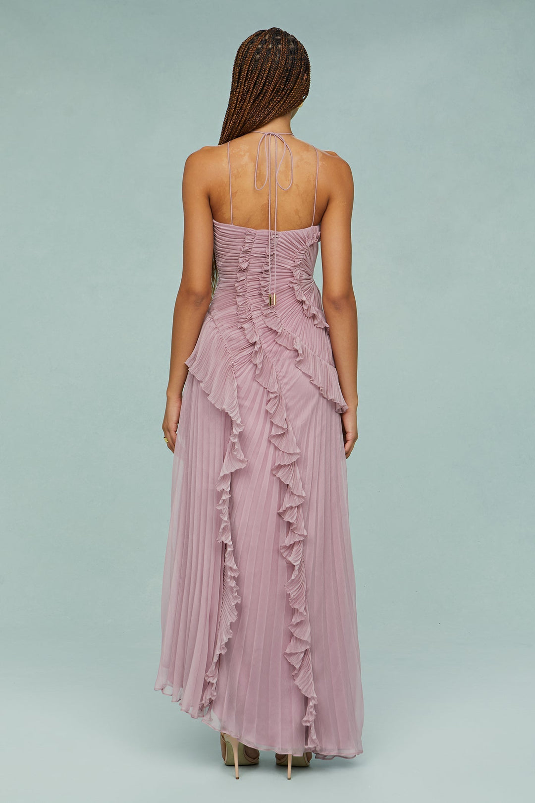 Estelle Elegant Halter Dress