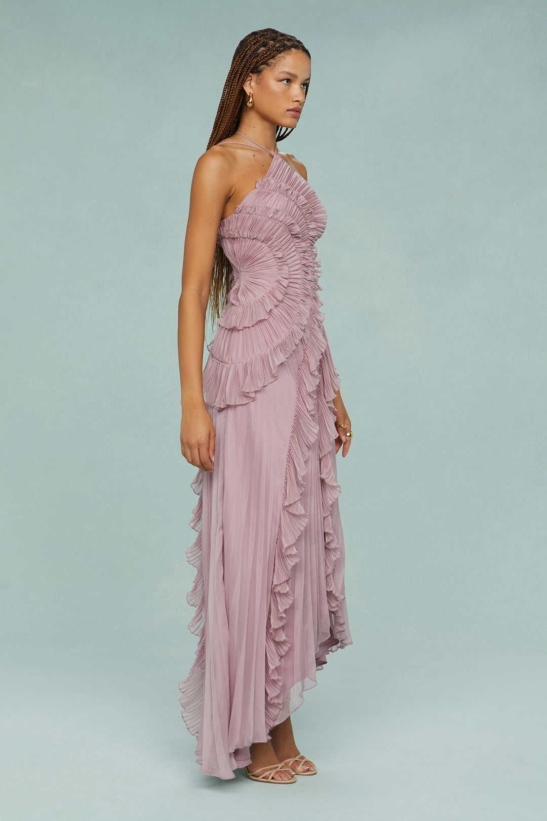 Estelle Elegant Halter Dress