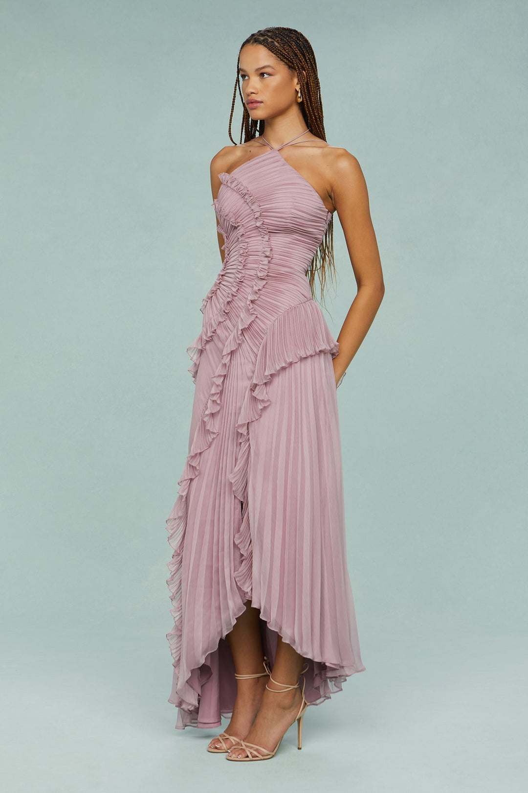 Estelle Elegant Halter Dress