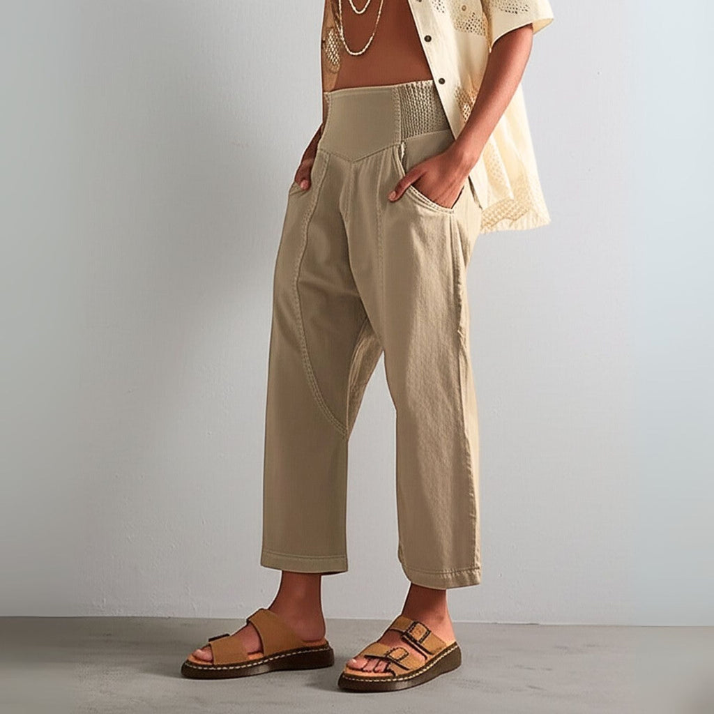 Vireya Curved Seam Wide Leg Pants