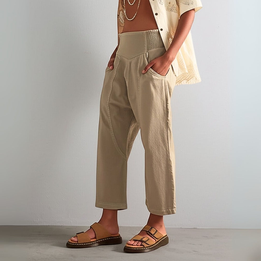 Vireya Curved Seam Wide Leg Pants