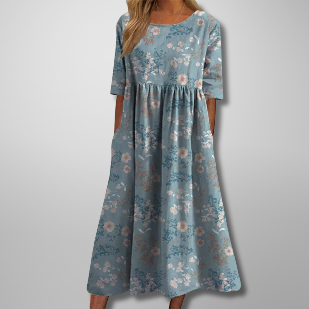 Gail Floral Midi Dress