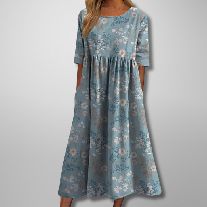 Gail Floral Midi Dress