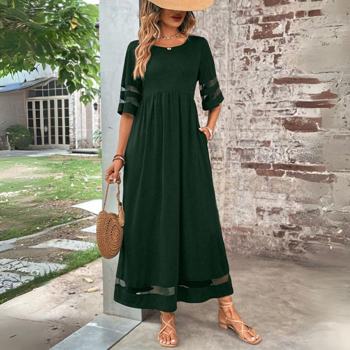 Claudia Elegant Flowing Maxi Dress