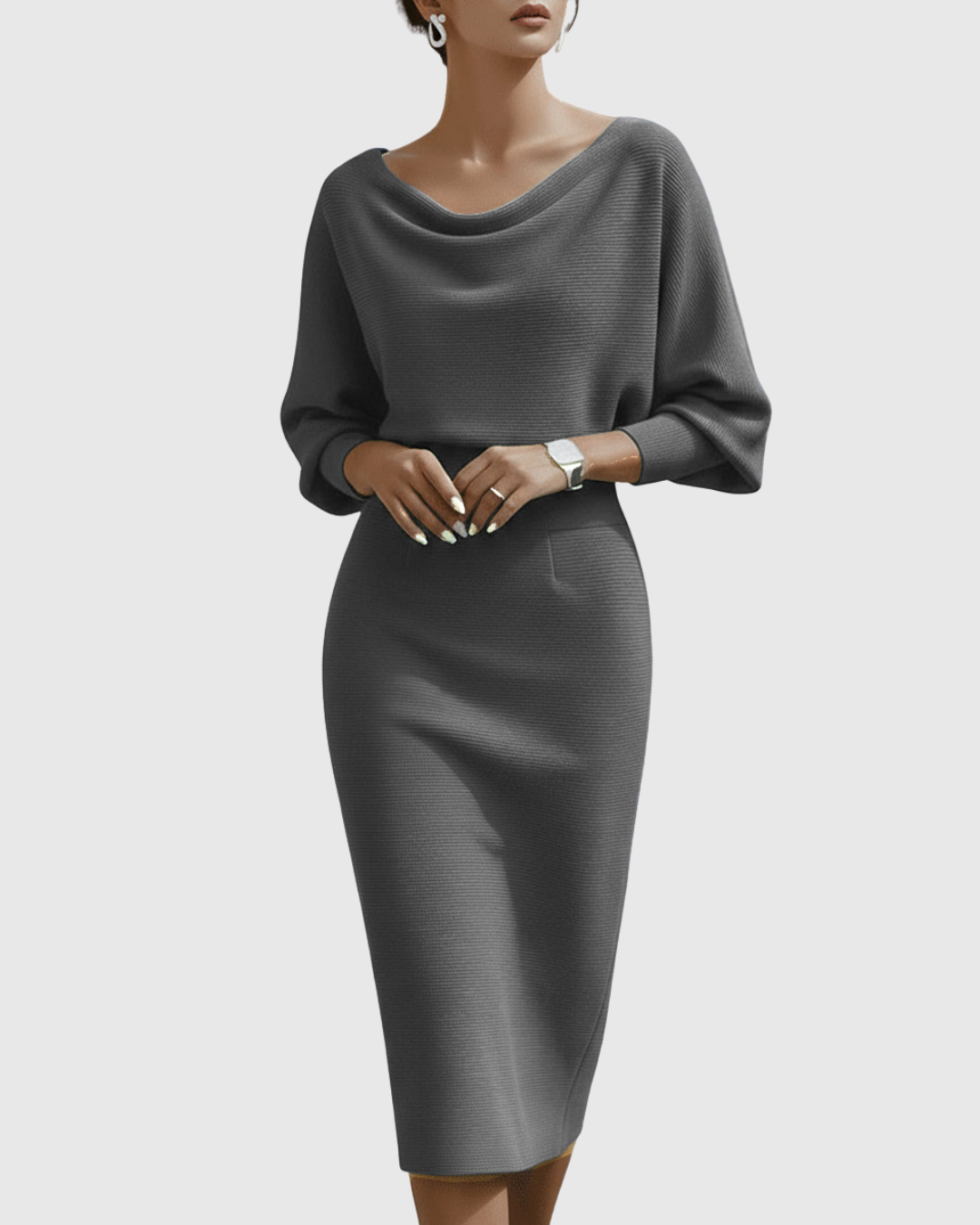 Vivienne Ribbed Midi Dress